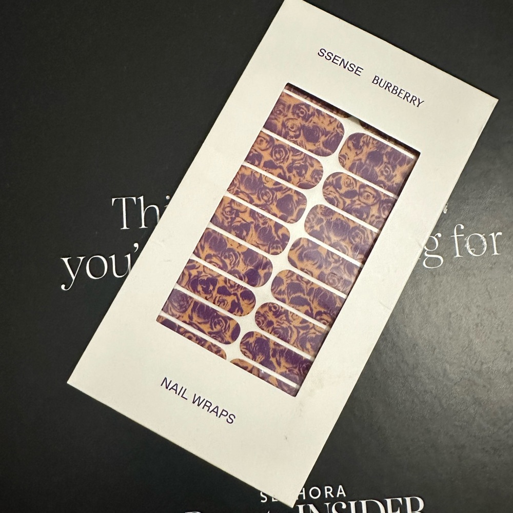 New! Burberry Nail wraps